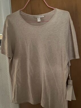 New Belford Beige Top Handcrafted High Quality Cotton Blend size XL